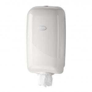 Mini poetsrol dispenser - Pearl White