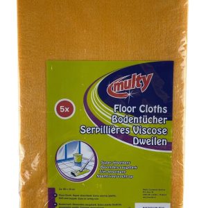 Multy Dweil Oranje - Viscose - 170g - 50 x 70 - per 5 stuks