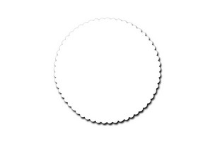 Schotelpapier diameter 15 cm - wit - 2 x 500 stuks